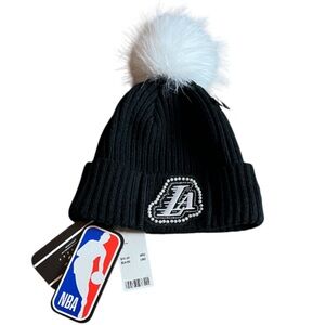 Los Angeles Lakers Pearl Jeweled Black Beanie NWT Pro Standard - OS